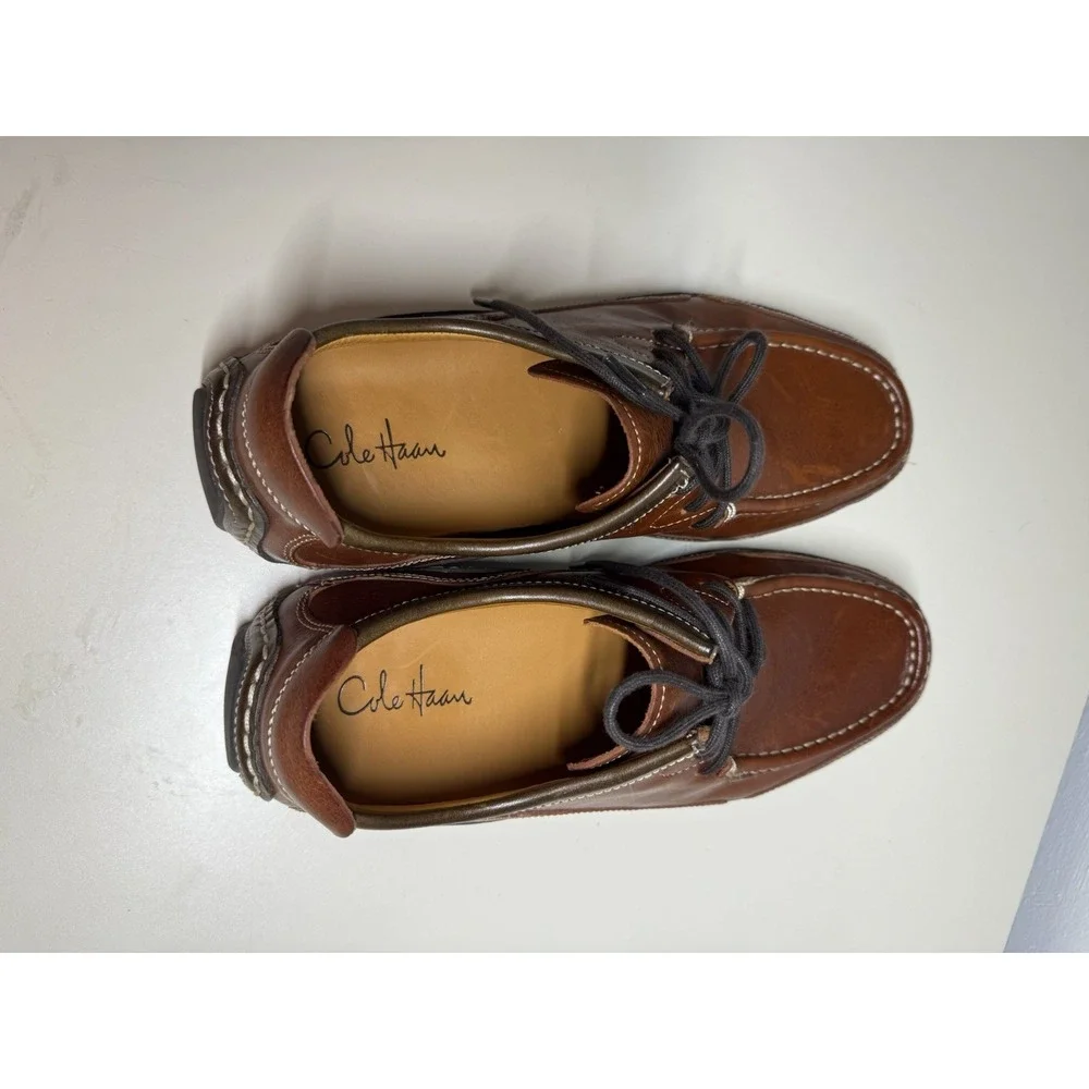 Cole Haan Mens NikeAir G Series Sz 10 M 5042176 Brown Leather Loafer Shoes